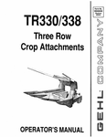 GEHL TR330, 338 THREE ROW (904846) OPERATOR MANUAL PDF DOWNLOAD