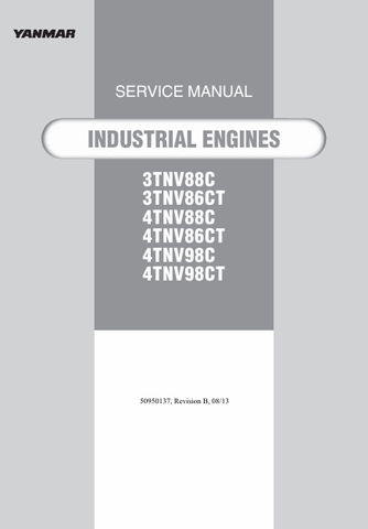 GEHL YANMAR TIER 4 ENGINES SERVICE MANUAL 50950137B PDF DOWNLOAD
