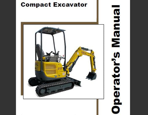 UNLOCK THE FULL POTENTIAL OF YOUR GEHL Z17 COMPACT EXCAVATOR WITH OUR COMPREHENSIVE OPERATOR’S MANUAL IN PDF FORMAT.