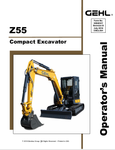 GEHL Z55 CRAWLER EXCAVATOR (50940327B) OPERATOR MANUAL PDF DOWNLOAD