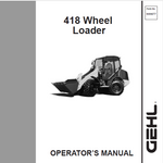 Gehl 418 Series II All Wheel Steer Operator's Manual 909877A - PDF File Download