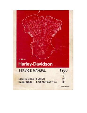 Unlock the full potential of your Harley-Davidson with the 1978.5-1980 FL, FLH, FX, FXE, FXEF, FXS Service Manual (99482-80) in PDF format. This comprehensive guide is essential for any motorcycle enthusiast, providing detailed instructions, diagrams, and troubleshooting tips to keep your bike running smoothly. Whether you're performing routine maintenance or tackling more complex repairs, this manual equips you with the knowledge and confidence to handle any task. Download your copy today and ensure your r