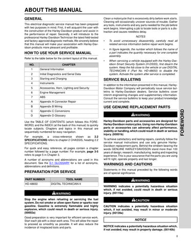Unlock the full potential of your 2013 Harley-Davidson Softail with our comprehensive Electrical Diagnostic Manual in PDF format. This essential guide provides detailed troubleshooting procedures, wiring diagrams, and diagnostic tips to help you efficiently identify and resolve electrical issues. Whether you're a seasoned mechanic or a DIY enthusiast, this manual is your go-to resource for maintaining your bike's performance and ensuring a smooth ride. Don't let electrical problems hold you back download yo