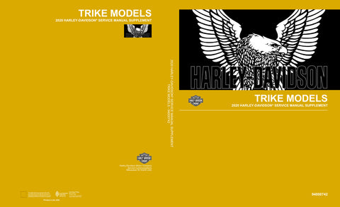 Unlock the full potential of your Harley-Davidson 2020 Trike with the comprehensive Service Manual (94000742) designed specifically for models FLHTCUTG, FLHTCUTGSE, and FLRT. This PDF file is an essential resource for both seasoned mechanics and DIY enthusiasts, providing detailed instructions, diagrams, and troubleshooting tips to keep your trike running smoothly. With this manual at your fingertips, you can confidently tackle maintenance and repairs, ensuring your ride remains in peak condition for every 