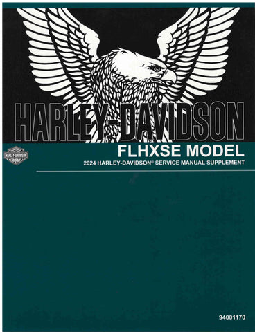 Unlock the full potential of your 2024 Harley-Davidson FLHXSE with the comprehensive Supplement Service Manual (94001170) in PDF format. This essential guide provides detailed instructions, diagrams, and troubleshooting tips to ensure your motorcycle runs smoothly and efficiently. Whether you're a seasoned mechanic or a passionate DIY enthusiast, this manual is your go-to resource for maintenance and repairs, helping you keep your ride in top condition. Don't miss out on the opportunity to enhance your owne