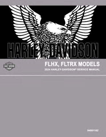 Unlock the full potential of your Harley-Davidson with the 2024 FLHX, FLTRX Service Manual (Part No. 94001162) in PDF format. This comprehensive guide is essential for any owner or mechanic, providing detailed instructions, diagrams, and troubleshooting tips to keep your motorcycle running smoothly. With easy navigation and instant access, you can quickly find the information you need to perform maintenance and repairs with confidence. Elevate your riding experience and ensure your bike is always in top con