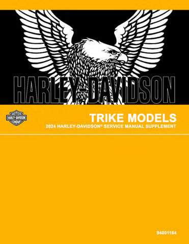 Unlock the full potential of your 2024 Harley-Davidson Trike with the comprehensive Supplement Service Manual (Part No. 94001164). This PDF file is an essential resource for both seasoned mechanics and DIY enthusiasts, providing detailed instructions, diagrams, and troubleshooting tips to ensure your trike runs smoothly. With easy navigation and clear visuals, you can confidently tackle maintenance and repairs, keeping your ride in peak condition. Don't miss out on this invaluable tool download your manual 