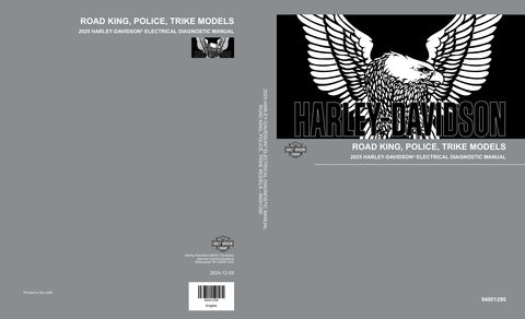Unlock the full potential of your HARLEY-DAVIDSON 2025 ROAD KING POLICE TRIKE with the comprehensive Electrical Diagnostic Manual (94001290). This essential PDF file provides detailed insights into the electrical systems, ensuring you can troubleshoot and maintain your bike with confidence. With clear diagrams and step-by-step instructions, you'll save time and money on repairs while keeping your ride in peak condition. Perfect for both seasoned mechanics and DIY enthusiasts, this manual is your go-to resou