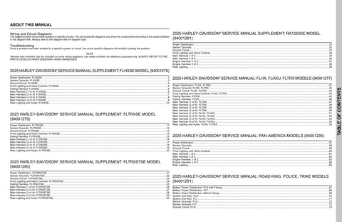 Unlock the full potential of your Harley-Davidson with the 2025 Wiring & Circuit Diagram Manual (Part No. 94001279). This comprehensive PDF file provides detailed wiring schematics and circuit diagrams, ensuring you have the essential information needed for maintenance and repairs. Perfect for both seasoned mechanics and DIY enthusiasts, this manual simplifies troubleshooting and enhances your understanding of your motorcycle's electrical system. Invest in your ride's longevity and performance download your