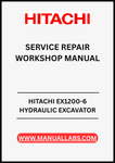 UNLOCK THE FULL POTENTIAL OF YOUR HITACHI EX1200-6 HYDRAULIC EXCAVATOR WITH OUR COMPREHENSIVE SERVICE REPAIR WORKSHOP MANUAL IN PDF FORMAT.