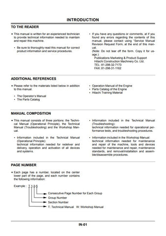 Unlock the full potential of your HITACHI EX400-5, EX450H-5, EX400LC-5, and 450LCH-5 hydraulic excavators with our comprehensive service manual in PDF format. This essential resource provides detailed schematics, troubleshooting tips, and maintenance guidelines to ensure optimal performance and longevity of your machinery. Whether you're a seasoned technician or a DIY enthusiast, this manual equips you with the knowledge to tackle repairs and enhance efficiency, making it a must-have for anyone looking to m