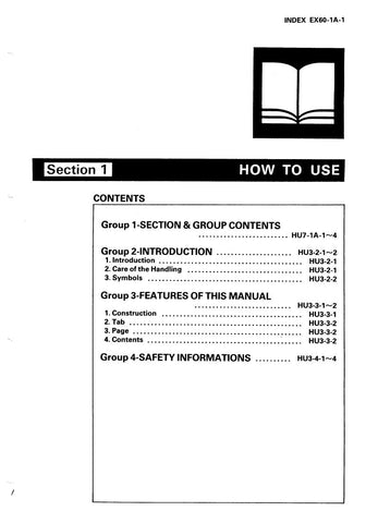  Unlock the full potential of your HITACHI EX60 Hydraulic Excavator with our comprehensive Service Manual PDF. This essential guide provides detailed insights into maintenance, troubleshooting, and repair procedures, ensuring your equipment operates at peak performance. With easy-to-follow instructions and clear diagrams, you'll save time and reduce downtime, making it an invaluable resource for both seasoned professionals and DIY enthusiasts. Invest in your machinery's longevity and efficiency today!
