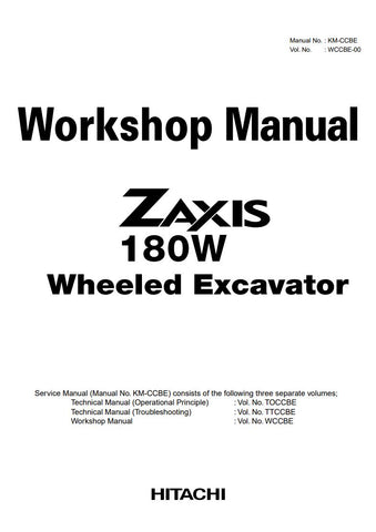 Unlock the full potential of your HITACHI ZAXIS 180W Wheeled Excavator with the comprehensive Workshop Manual KM-CCBE, available in a convenient PDF format. This essential guide provides detailed insights into maintenance, troubleshooting, and repair procedures, ensuring your equipment operates at peak performance. With easy navigation and clear illustrations, this manual is designed for both seasoned professionals and newcomers alike, making it an invaluable resource for maximizing efficiency and minimizin