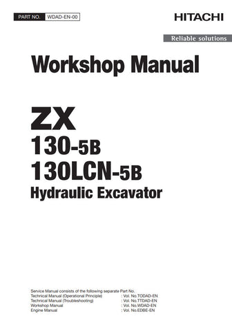 Unlock the full potential of your HITACHI ZX130-5B and ZX130LCN-5B excavators with the comprehensive Workshop Manual (WDAD-EN-00) in PDF format. This essential guide provides detailed schematics, maintenance procedures, and troubleshooting tips, ensuring your machinery operates at peak performance. With easy navigation and clear instructions, this manual is an invaluable resource for both seasoned professionals and DIY enthusiasts, helping you save time and reduce repair costs. Elevate your excavator's effi