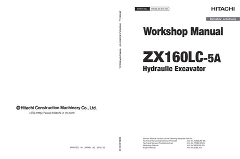 Unlock the full potential of your HITACHI ZX160LC-5A Excavator with the comprehensive Workshop Manual (WDBL90-EN-00). This PDF file, dated April 26, 2017, serves as an essential resource for operators and technicians alike, providing detailed insights into maintenance, troubleshooting, and repair procedures. With clear diagrams and step-by-step instructions, you can ensure optimal performance and longevity of your equipment, making it a must-have for anyone looking to enhance their operational efficiency. D