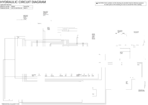 Unlock the full potential of your HITACHI ZX17U-5A and ZX19U-5A machinery with the comprehensive Electrical & Hydraulic Circuit Diagram Manual (TABA50-EN-00). This essential PDF file, dated November 6, 2019, provides detailed schematics and insights that ensure optimal performance and maintenance of your equipment. Perfect for technicians and operators alike, this manual is your go-to resource for troubleshooting and enhancing the efficiency of your hydraulic systems. Invest in this invaluable tool today an