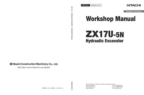 Unlock the full potential of your HITACHI ZX17U-5N Excavator with the comprehensive Workshop Manual WABC60-EN-01, available in a convenient PDF format. This essential guide provides detailed insights into maintenance, troubleshooting, and repair procedures, ensuring your equipment operates at peak performance. With easy navigation and clear illustrations, this manual is an invaluable resource for both seasoned professionals and DIY enthusiasts, helping you save time and reduce costly downtime. Invest in you