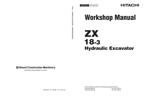 Unlock the full potential of your HITACHI ZX18-3 Excavator with the comprehensive W1Y8-E-00 Service Manual in PDF format. This essential guide provides detailed instructions, schematics, and troubleshooting tips to ensure your machine operates at peak performance. With easy navigation and clear illustrations, you can quickly find the information you need to maintain and repair your excavator efficiently. Invest in this invaluable resource to enhance your productivity and extend the lifespan of your