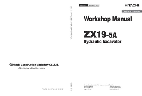 Unlock the full potential of your HITACHI ZX19-5A Excavator with the comprehensive Workshop Manual WABG50-EN-00, available in a convenient PDF format. This essential guide provides detailed insights into maintenance, troubleshooting, and repair procedures, ensuring your equipment operates at peak performance. With easy navigation and clear illustrations, this manual is an invaluable resource for both seasoned professionals and DIY enthusiasts, helping you save time and reduce costly downtime. Invest in your