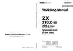 Enhance your maintenance capabilities with the HITACHI ZX210LC-5B, ZX330LC-5G, and ZX350LC-5B Telescopic Arm (Rope Type) Workshop Manual. This comprehensive PDF file, designated WDDD-EN-OP-00, provides detailed instructions and insights to ensure optimal performance and longevity of your machinery. With clear diagrams and step-by-step guidance, this manual is an essential resource for technicians and operators alike, empowering you to tackle repairs and maintenance with confidence. Invest in this invaluable
