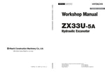 Unlock the full potential of your HITACHI ZX33U-5A Excavator with the comprehensive Workshop Manual (WADB-EN-00) in PDF format, dated May 11, 2021. This essential guide provides detailed insights into maintenance, troubleshooting, and repair procedures, ensuring your equipment operates at peak performance. With easy navigation and clear illustrations, this manual is a must-have for operators and technicians alike, empowering you to tackle any challenge with confidence and efficiency. Enhance your excavator'