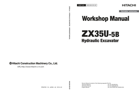Unlock the full potential of your HITACHI ZX35U-5B Excavator with the comprehensive Workshop Manual WADJ90-EN-00, available in a convenient PDF format. This essential guide provides detailed instructions, schematics, and troubleshooting tips to ensure optimal performance and maintenance of your equipment. Whether you're a seasoned professional or a DIY enthusiast, this manual is designed to enhance your understanding and efficiency, making repairs and servicing straightforward and hassle-free. Invest in you