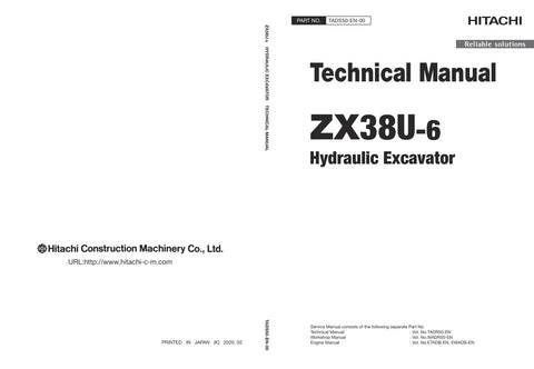 Unlock the full potential of your HITACHI ZX38U-6 Excavator with the comprehensive Technical Manual TADS50-EN-00 (2021.11.15). This essential guide provides detailed insights into the machine's specifications, maintenance procedures, and troubleshooting tips, ensuring optimal performance and longevity. Whether you're a seasoned operator or a new user, this manual is your go-to resource for maximizing efficiency and minimizing downtime on the job site. Invest in your equipment's success today!