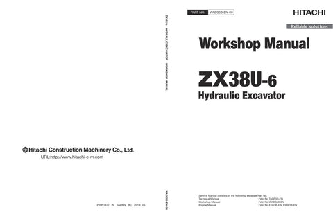 Unlock the full potential of your HITACHI ZX38U-6 Excavator with the comprehensive Workshop Manual WADS50-EN-00, available in a convenient PDF format. This essential guide provides detailed instructions, schematics, and troubleshooting tips to ensure optimal performance and maintenance of your equipment. Whether you're a seasoned professional or a DIY enthusiast, this manual is your go-to resource for keeping your excavator in top shape, enhancing productivity, and extending the lifespan of your machinery. 