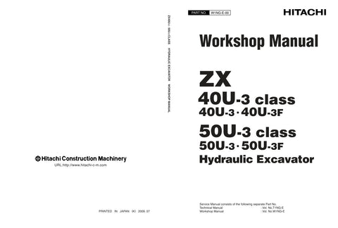  Unlock the full potential of your HITACHI ZX40U-3, ZX40U-3F, ZX50U-3, and ZX50U-3F machinery with the comprehensive Workshop Manual W1NG-E-00 in PDF format. This essential guide provides detailed schematics, maintenance tips, and troubleshooting advice, ensuring your equipment operates at peak performance. With easy navigation and clear instructions, this manual is a must-have for both professionals and DIY enthusiasts looking to enhance their understanding and care of these powerful machines. Don't miss o