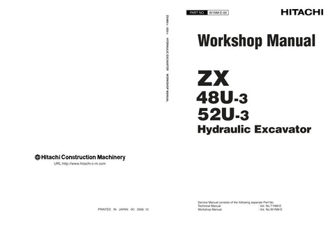 Unlock the full potential of your HITACHI ZX48U-3 and ZX52U-3 excavators with the comprehensive Workshop Manual W1NM-E-00, available in a convenient PDF format. This essential guide provides detailed schematics, maintenance tips, and troubleshooting advice, ensuring your machinery operates at peak performance. Perfect for both seasoned professionals and DIY enthusiasts, this manual is your go-to resource for efficient repairs and upkeep, ultimately saving you time and money. Don't miss out on the opportunit