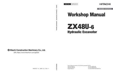 Unlock the full potential of your HITACHI ZX48U-6 Excavator with the comprehensive Workshop Manual WAEP50-EN-01, available in a convenient PDF format. This essential guide provides detailed insights into maintenance, troubleshooting, and repair procedures, ensuring your equipment operates at peak performance. With clear illustrations and step-by-step instructions, you can confidently tackle any task, prolonging the life of your excavator and minimizing downtime. Invest in this invaluable resource today and 
