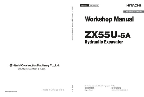 Unlock the full potential of your HITACHI ZX55U-5A Excavator with the comprehensive Workshop Manual WAEB-EN-00 (2023.10.19) in PDF format. This essential guide provides detailed insights into maintenance, troubleshooting, and repair procedures, ensuring your equipment operates at peak performance. With easy navigation and clear illustrations, this manual is designed for both seasoned professionals and newcomers alike, making it an invaluable resource for maximizing the lifespan and efficiency of your excava