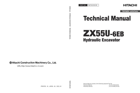 Unlock the full potential of your HITACHI ZX55U-6EB Excavator with the comprehensive Technical Manual (TAET40-EN-00) in PDF format, dated April 26, 2023. This essential resource provides detailed insights into the machine's specifications, maintenance procedures, and troubleshooting tips, ensuring optimal performance and longevity. Perfect for operators and technicians alike, this manual is your go-to guide for maximizing efficiency and minimizing downtime. Enhance your excavator's capabilities today with t