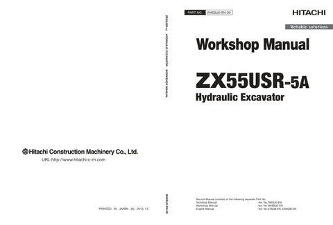 Unlock the full potential of your HITACHI ZX55USR-5A Excavator with the comprehensive Workshop Manual (WAEBJ0-EN-00) in PDF format, dated May 11, 2021. This essential guide provides detailed insights into maintenance, troubleshooting, and repair procedures, ensuring your equipment operates at peak performance. With easy navigation and clear illustrations, this manual is an invaluable resource for both seasoned professionals and DIY enthusiasts, helping you save time and reduce downtime on the job. Don't mis