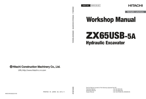 Unlock the full potential of your HITACHI ZX65USB-5A Excavator with the comprehensive Workshop Manual WAFA-EN-00, available in a convenient PDF format. This essential guide provides detailed instructions, schematics, and troubleshooting tips to ensure optimal performance and maintenance of your equipment. Perfect for both seasoned professionals and DIY enthusiasts, this manual empowers you to tackle repairs and enhancements with confidence, saving you time and money. Don't miss out on the opportunity to enh