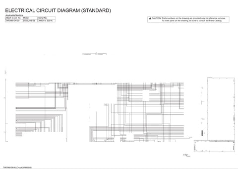 Enhance your maintenance and repair capabilities with the HITACHI ZX65USB-5B Electrical & Hydraulic Circuit Diagram Manual (TAFD90-EN-00). This comprehensive guide, published on May 27, 2020, provides detailed circuit diagrams that are essential for understanding the electrical and hydraulic systems of the ZX65USB-5B model. With clear illustrations and precise information, this manual is an invaluable resource for technicians and operators, ensuring efficient troubleshooting and optimal performance of your 