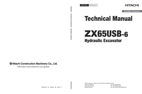 Unlock the full potential of your HITACHI ZX65USB-6 Excavator with the comprehensive Technical Manual (TAFF50-EN-01). This PDF file, dated December 7, 2023, serves as an essential resource for operators and technicians alike, providing detailed insights into maintenance, troubleshooting, and operational guidelines. Enhance your efficiency and ensure optimal performance with this expertly crafted manual, designed to keep your excavator running smoothly and effectively. Don't miss out on the opportunity to el