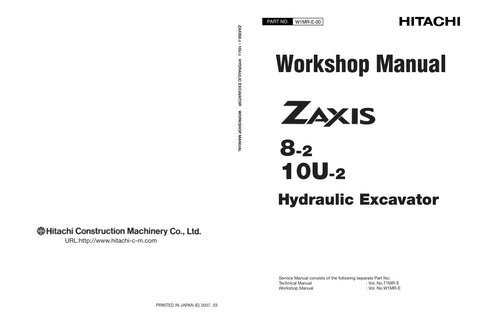 Unlock the full potential of your HITACHI ZX8-2 and ZX10U-2 excavators with the comprehensive Workshop Manual W1MR-E-00 in PDF format. This essential guide provides detailed schematics, maintenance tips, and troubleshooting advice, ensuring your machinery operates at peak performance. Perfect for both seasoned professionals and DIY enthusiasts, this manual is your go-to resource for efficient repairs and upkeep, ultimately saving you time and money. Don't miss out on the opportunity to enhance your excavato