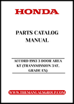 Unlock the full potential of your 1983 Honda Accord with our comprehensive Parts Catalog Manual, specifically designed for the 3-door area KT model. This PDF download provides detailed diagrams and specifications, ensuring you have all the information you need for maintenance and repairs.