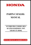Discover the ultimate resource for maintaining and restoring your classic Honda Accord 1984 with our comprehensive Parts Catalog Manual. This PDF download is specifically designed for the 3-door model with a 5-speed manual transmission and EX 1600 grade, providing you with detailed diagrams and part numbers to ensure you find exactly what you need.