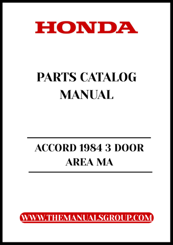 Discover the ultimate resource for your 1984 Honda Accord with our comprehensive 3 Door Area Parts Catalog Manual, available for instant PDF download. This manual is meticulously designed to provide you with detailed diagrams, part numbers, and specifications, ensuring you have everything you need for maintenance and repairs.