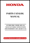 Discover the ultimate resource for your 1986 Honda Accord with our comprehensive Parts Catalog Manual. This PDF download is specifically designed for the 3-door LX-I model, manufactured in the United States, ensuring you have access to accurate and detailed information tailored to your vehicle.
