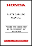 Unlock the full potential of your 1986 Honda Accord with our comprehensive Parts Catalog Manual, specifically designed for the 3 Door Area KQ model featuring a 4AT transmission. This PDF download is an essential resource for both DIY enthusiasts and professional mechanics, providing detailed diagrams and specifications to ensure accurate repairs and maintenance.