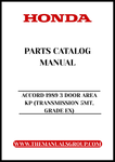 Discover the ultimate resource for maintaining and restoring your classic 1989 Honda Accord 3 Door Area KP with our comprehensive Parts Catalog Manual. This PDF download is specifically designed for the 5MT transmission and Grade EX model, providing you with detailed diagrams and part numbers to ensure you find exactly what you need.