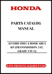 Discover the ultimate resource for your 2005 Honda Accord with our comprehensive Parts Catalog Manual. This PDF download is specifically designed for the 4-door VTI-L model equipped with a 5-speed automatic transmission, ensuring you have all the necessary information at your fingertips.