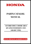 Discover the ultimate resource for your 2005 Honda Accord with our comprehensive Parts Catalog Manual. This PDF download is specifically designed for the 4-door model with a 5-speed manual transmission and VTIE grade, ensuring you have all the information you need at your fingertips.
