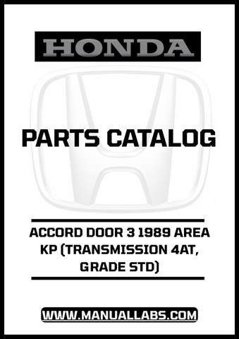 Unlock the full potential of your 1989 Honda Accord with our comprehensive Door 3 Parts Catalog Manual. This PDF download is specifically designed for the 4AT transmission and STD grade, providing you with detailed diagrams and specifications to ensure you have everything you need for maintenance and repairs.