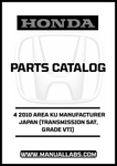 Discover the essential HONDA ACCORD DOOR 4 2010 AREA KU MANUFACTURER JAPAN (TRANSMISSION 5AT, GRADE VTI) PARTS CATALOG MANUAL, now available for instant PDF download. This comprehensive manual is designed specifically for your Honda Accord, ensuring you have access to detailed information about parts and specifications tailored to your vehicle's needs.