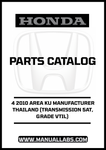 Discover the essential HONDA ACCORD DOOR 4 2010 AREA KU MANUFACTURER THAILAND PARTS CATALOG MANUAL, now available for instant PDF download. This comprehensive manual is specifically designed for the 5AT transmission and VTIL grade, ensuring you have all the necessary information at your fingertips for maintenance and repairs.