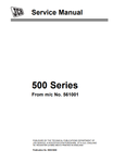 JCB 525-58, 525-67, 527-58, 527-67, 530-95, 530-110, 530-120, 530-67, 535-67, 537-120, 537-130 Telescopic Handler (500 Series) Service Repair Manual - Manual labs